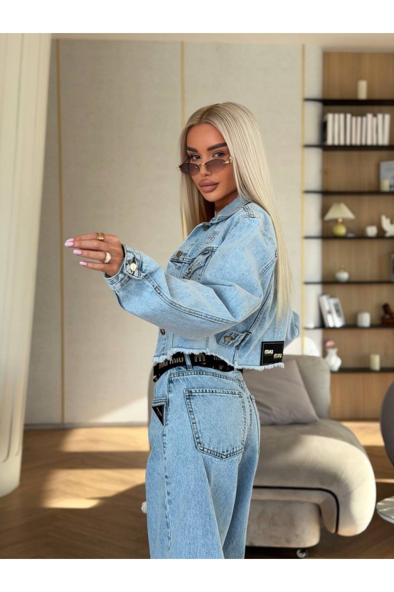 MIU MIU Женская джинсовая куртка premium