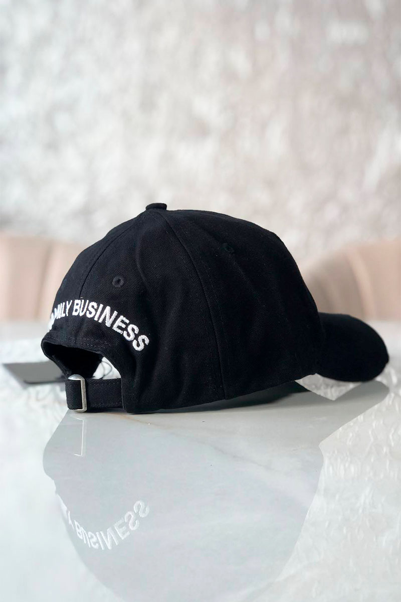 Dsquared2 Мужская чёрная бейсболка Caten Twins