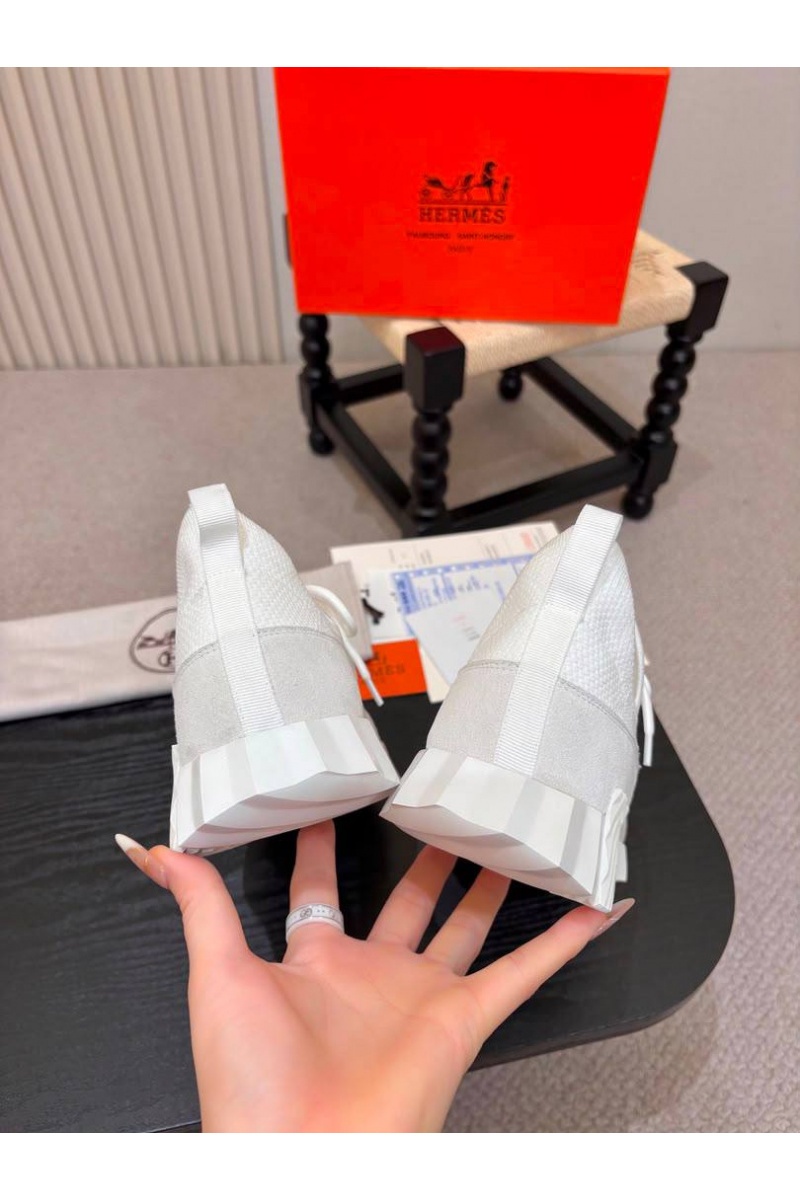 Hermes Текстильные кроссовки lift slip-on