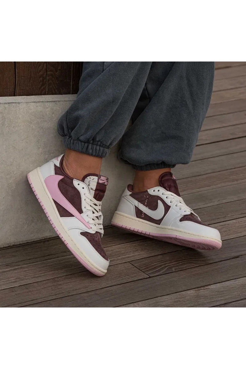 Nike Кроссовки Travis Scott x AJ1 Low "Pink Oxford"