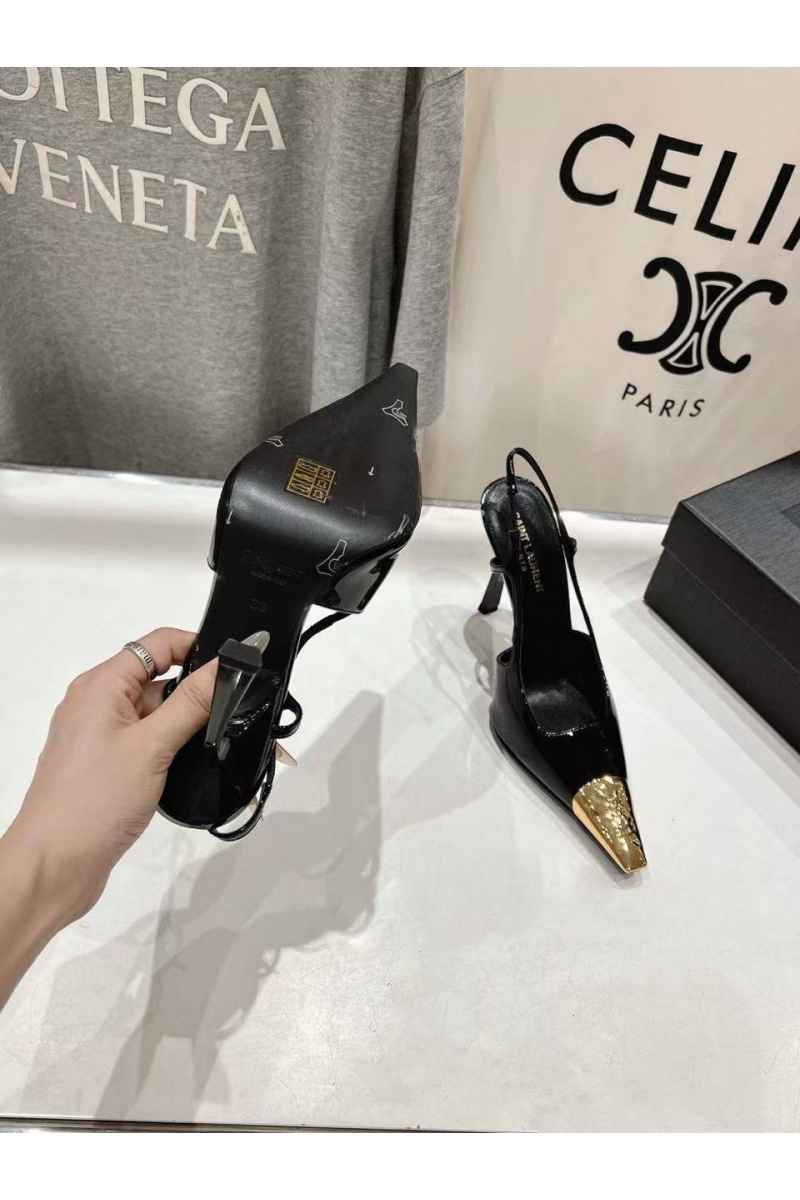 Yves Saint Laurent Женские кожаные туфли premium