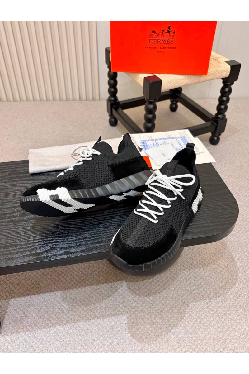 Hermes Текстильные кроссовки lift slip-on