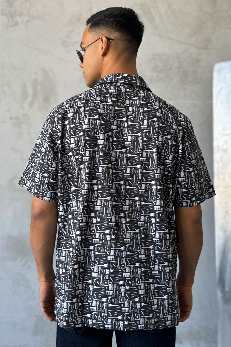 Dоlсе & Gаbbаnа Мужская чёрная рубашка graphic-print