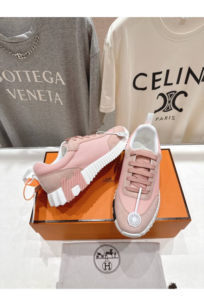 Hermes Женские кроссовки Bouncing  premium - Pink