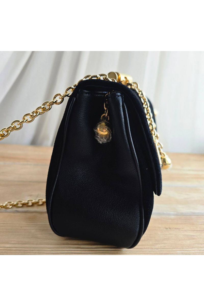 Chloe Замшевая сумка Small Heritage 28x17 см