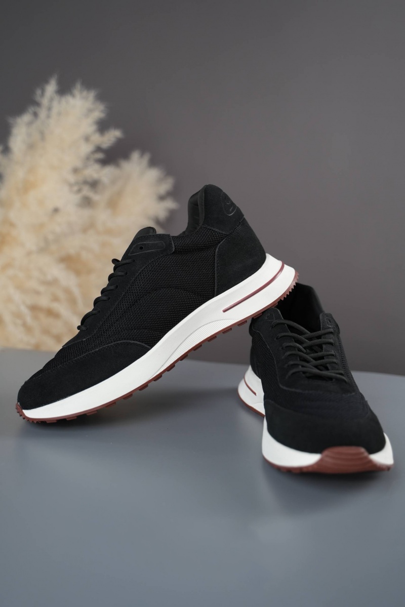 Loro Piana Мужские кроссовки Week End Walk - Black