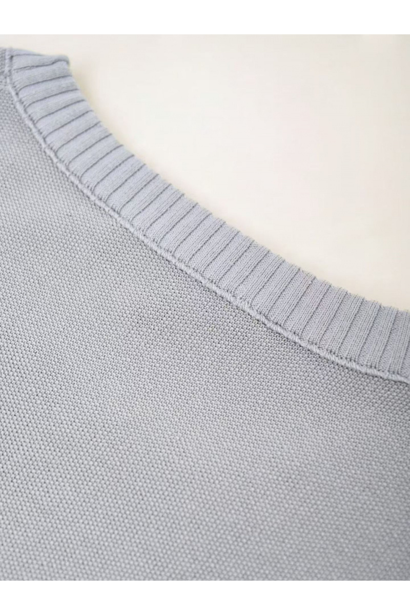 Loro Piana Мужская светло-серая футболка premium