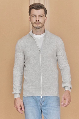 Кашемировый свитер Premium - Light Grey