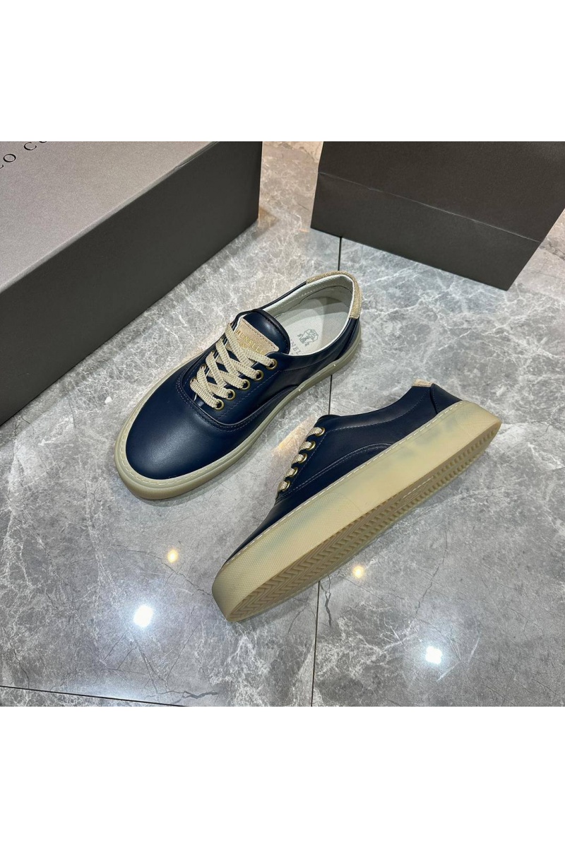 Brunеllо Сuсinеlli Кожаные кеды Sail low-top - Blue