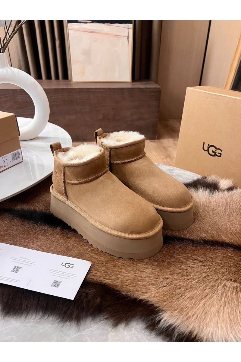 UGG Женские ботинки Classic Ultra Mini Platform - Chestnut