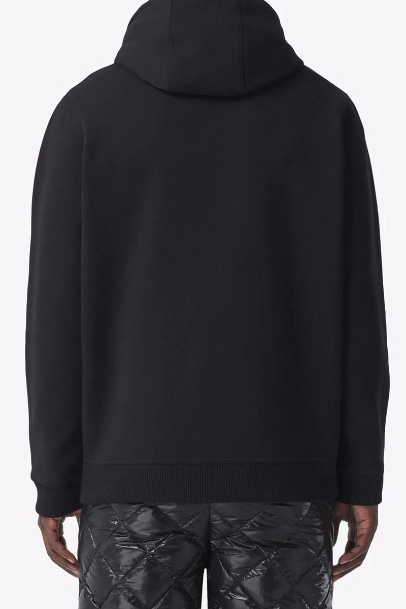 Burberry Мужское чёрное худи letter graphic