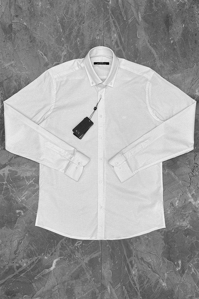 Emporio Armani EA7 Мужская белая рубашка 