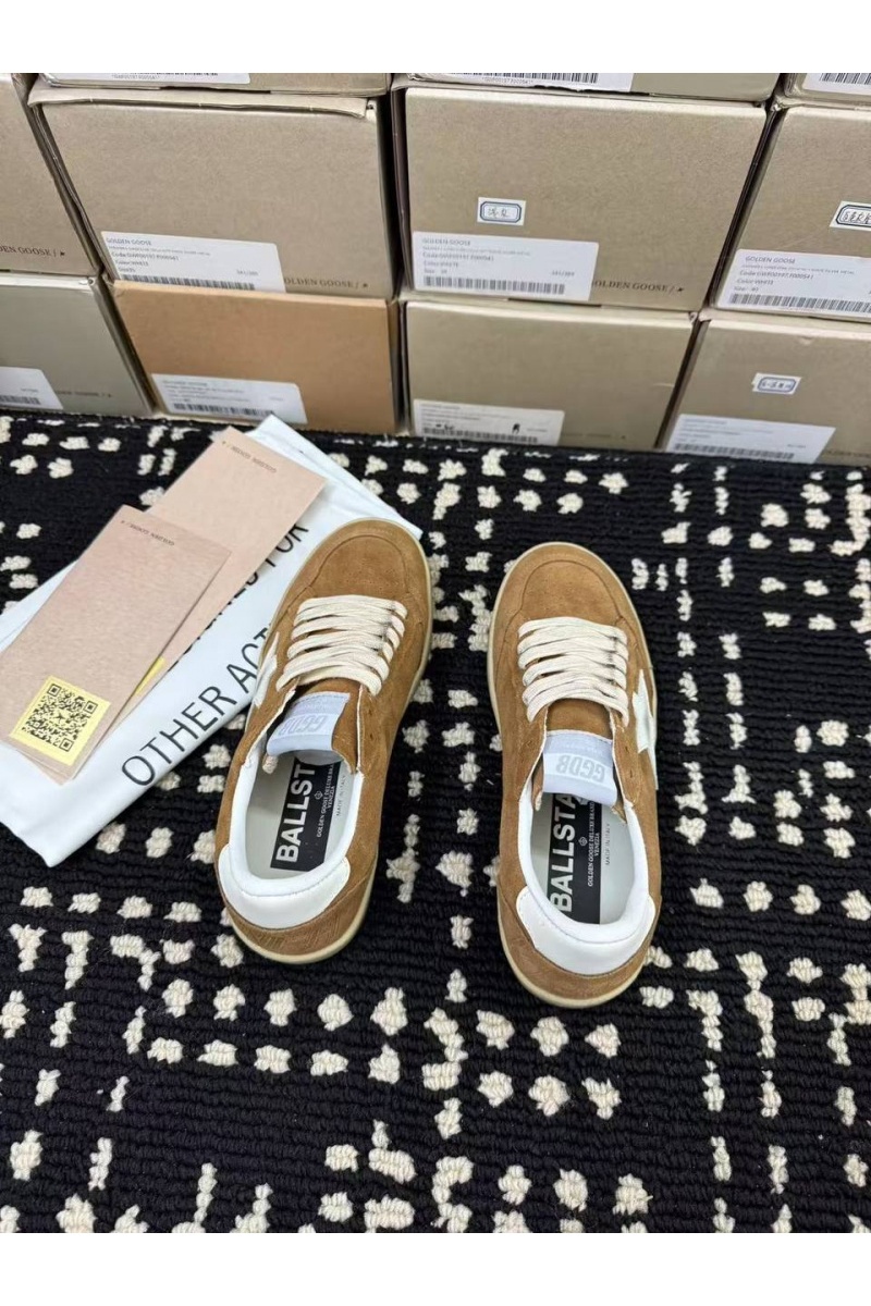 Designer Clothing Женские кожаные кроссовки Golden Goose Super Star premium