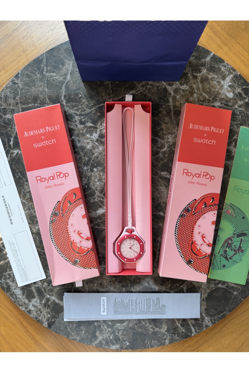 Designer Clothing Часы Audemars Piguet x Swatch "Royal Pop" Otto Rosso premium