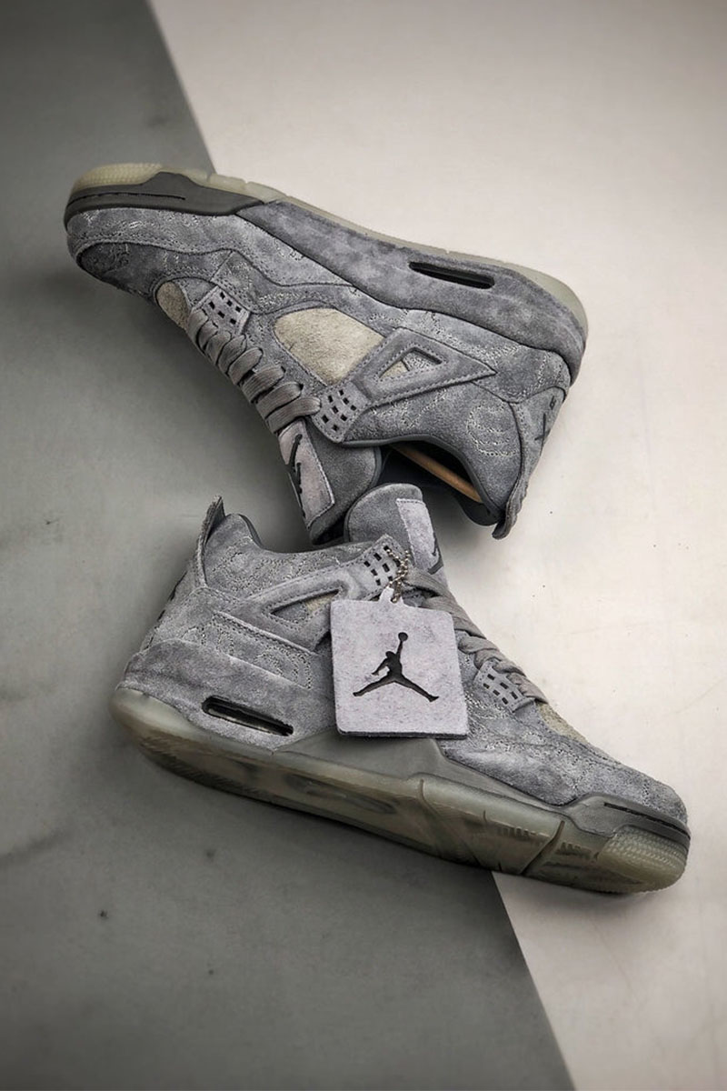 Nike Кроссовки AJ4 Retro x KAWS  - Grey