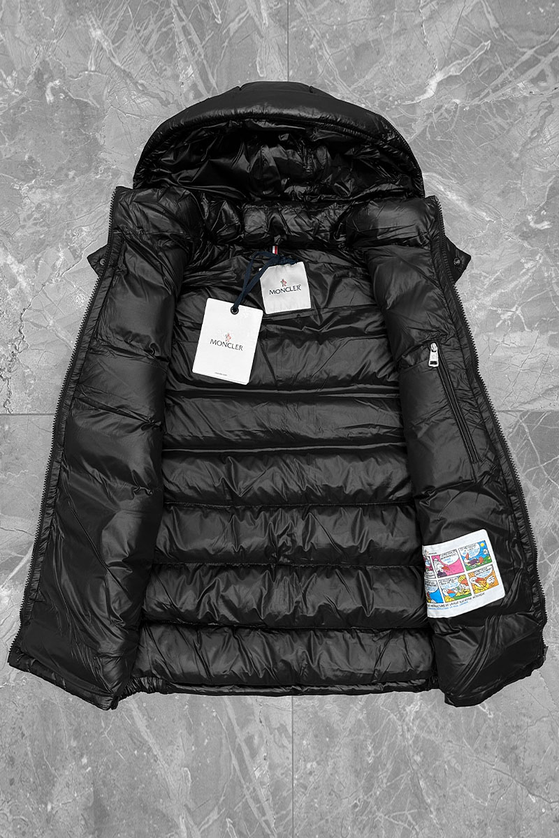 Moncler Мужской жилет logo-patch - Black 