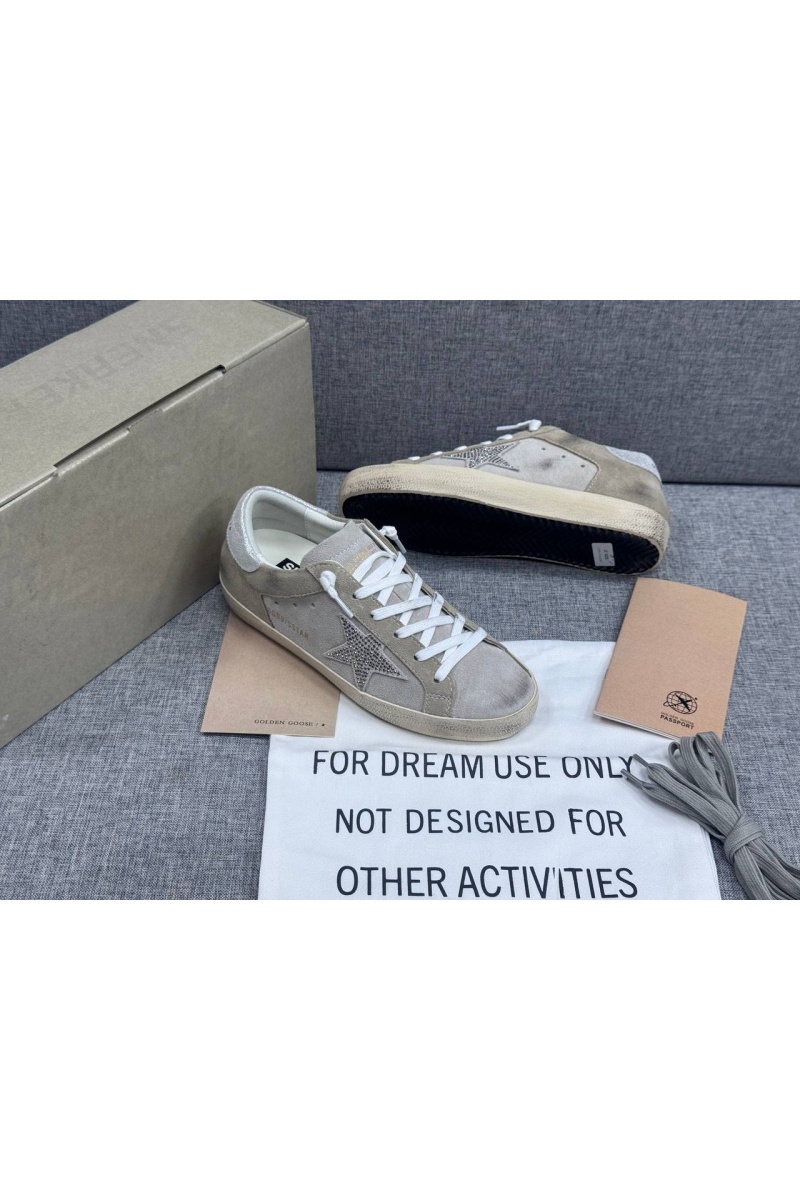 Designer Clothing Женские кожаные кроссовки Golden Goose Super Star premium