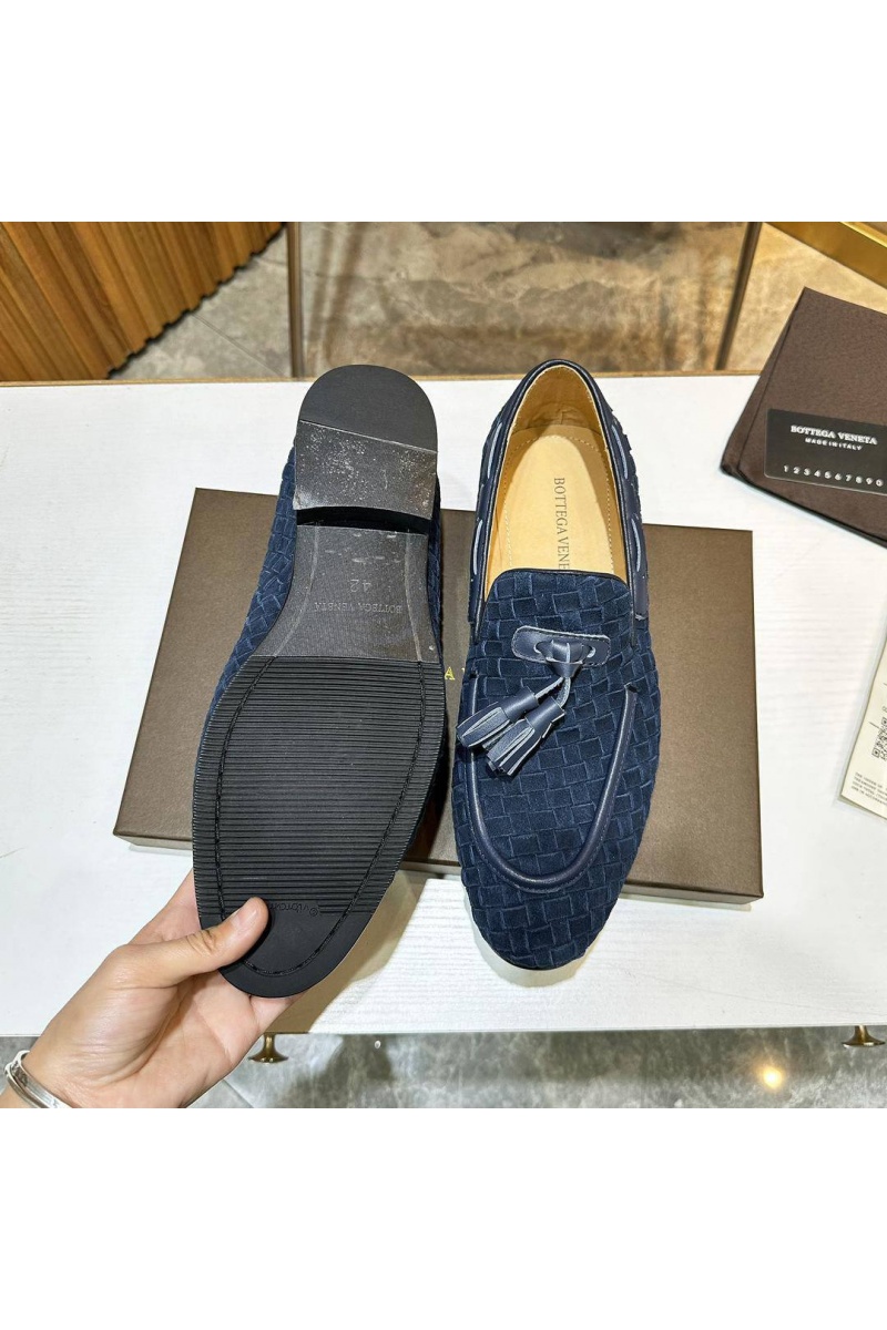 Bоttеgа Vеnеtа Мужские замшевые лоферы Intrecciato - Navy