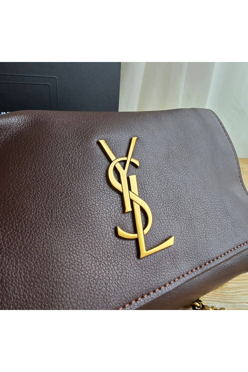 Yves Saint Laurent Кожаная сумка Kate 25x14 см