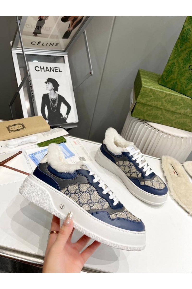 Gucci Мужские кроссовки с мехом Chunky