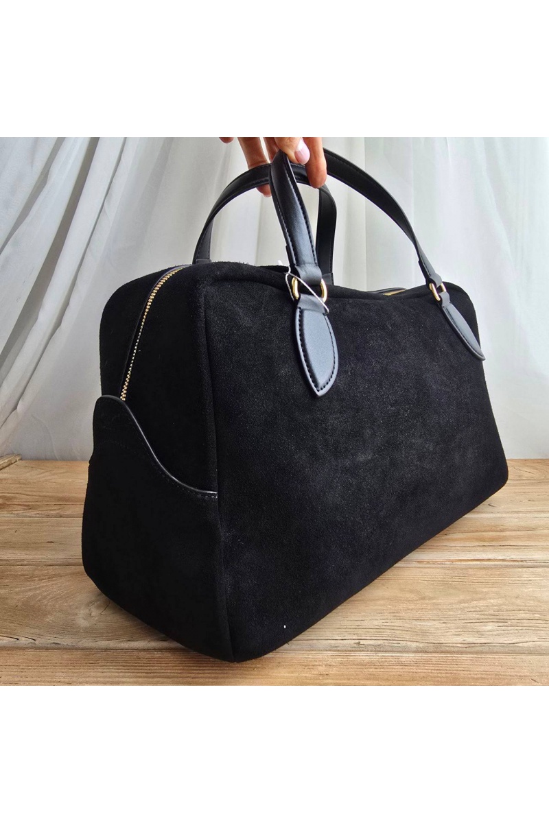 Loro Piana Замшевая сумка Medium Needle 39x23 см
