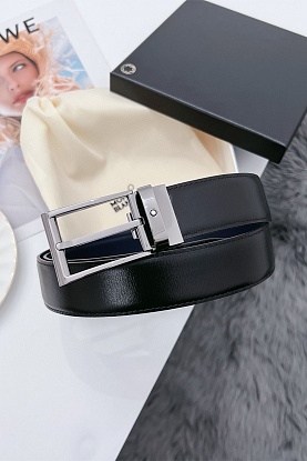 Двусторонний кожаный ремень Premium (ширина 3.4 см)