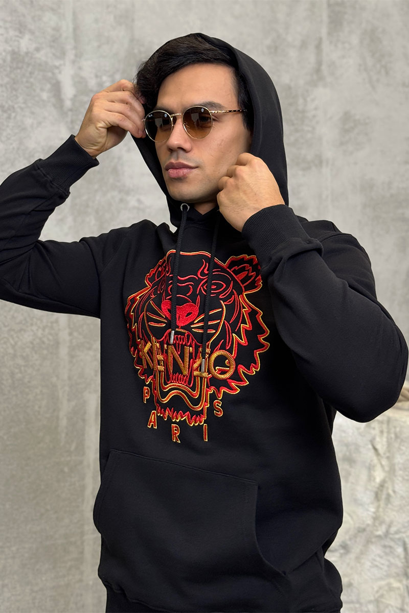 Kenzo Мужское чёрное худи The Year of the Tiger