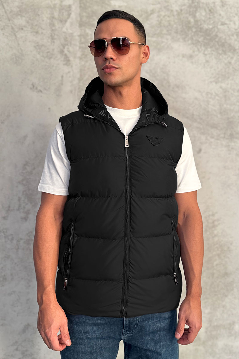 Emporio Armani EA7 Мужской чёрный жилет