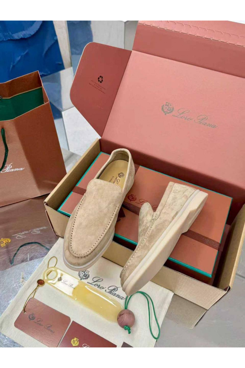 Loro Piana Женские заишевые лоферы Summer Walk premium