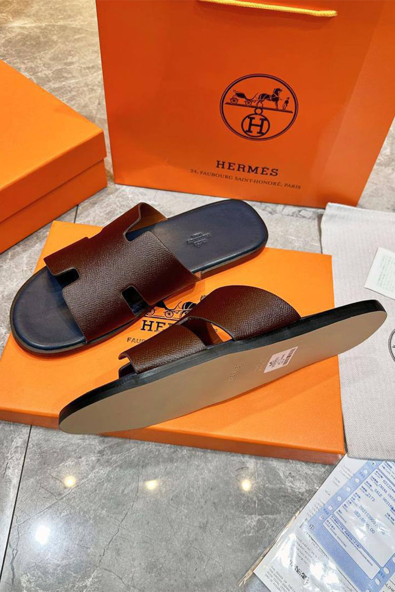 Hermes Мужские шлёпанцы Izmir - Brown