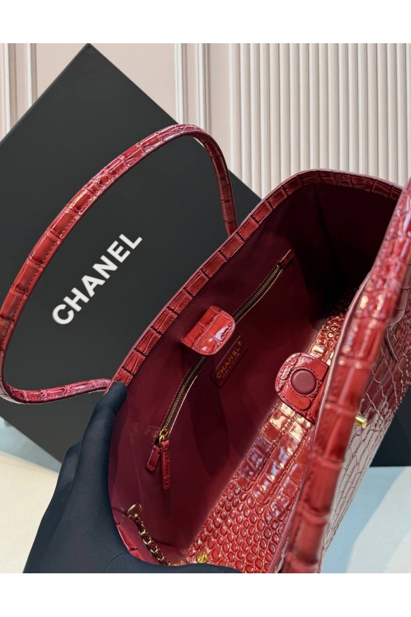 Chаnеl Кожаная сумка Shopping Tote premium 35x19x12 см