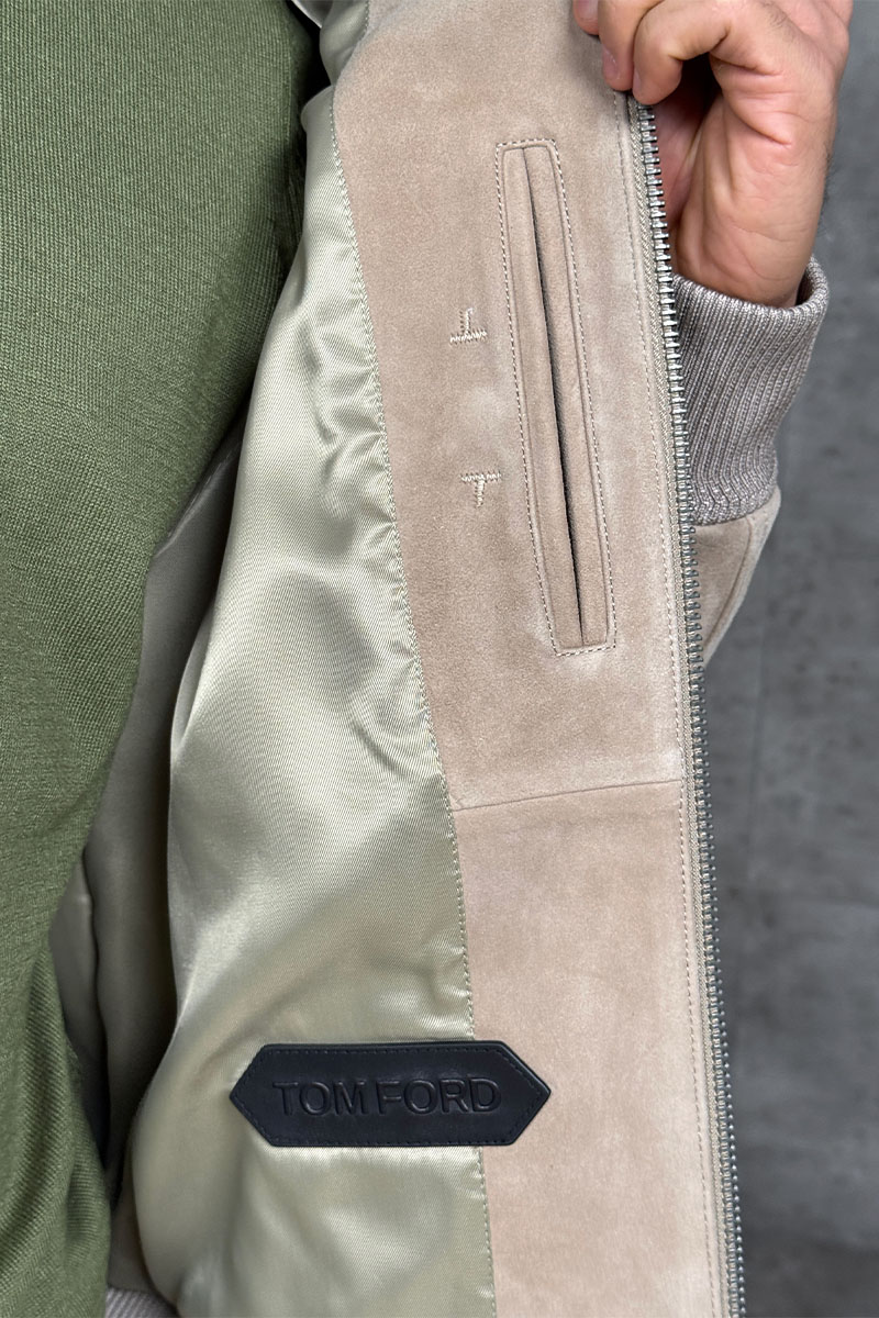 Tom Ford Мужская кожаная куртка premium