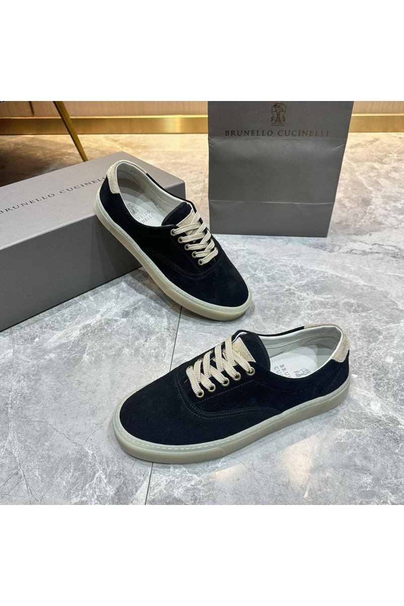 Brunеllо Сuсinеlli Замшевые кеды Sail low-top - Black