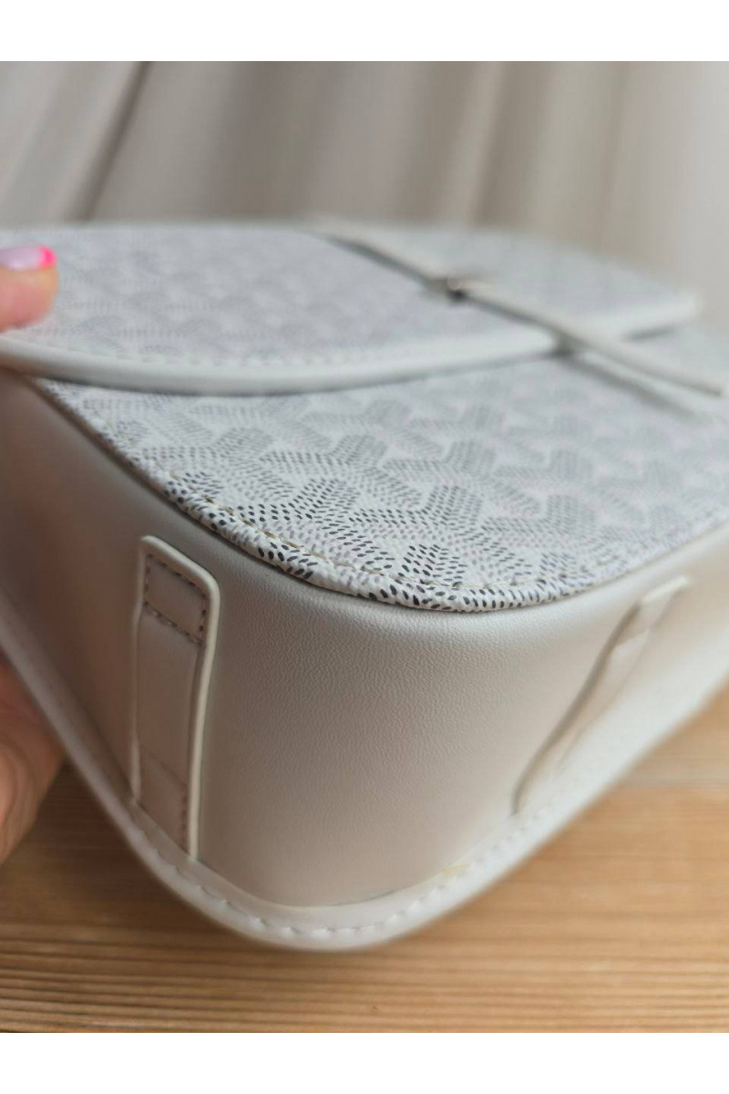 Designer Clothing Кожаная сумка Goyard Belvedere MM 27x21 см