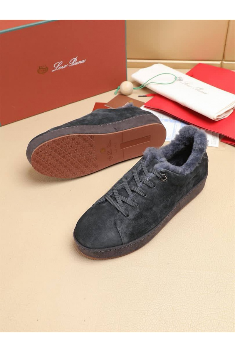 Loro Piana Зимние кроссовки с мехом 