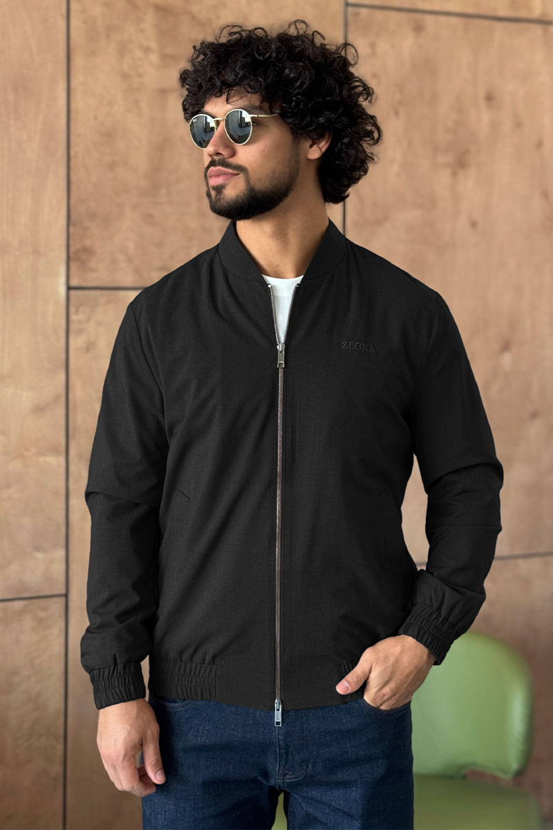 Zegna Мужской бомбер чёрного цвета