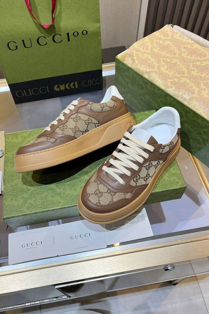 Gucci Женские кроссовки Chunky B Premium - Brown