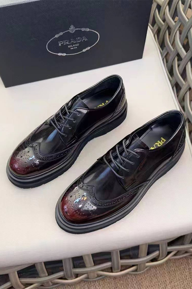 Prada Лакированные ботинки premium - Black / Brown