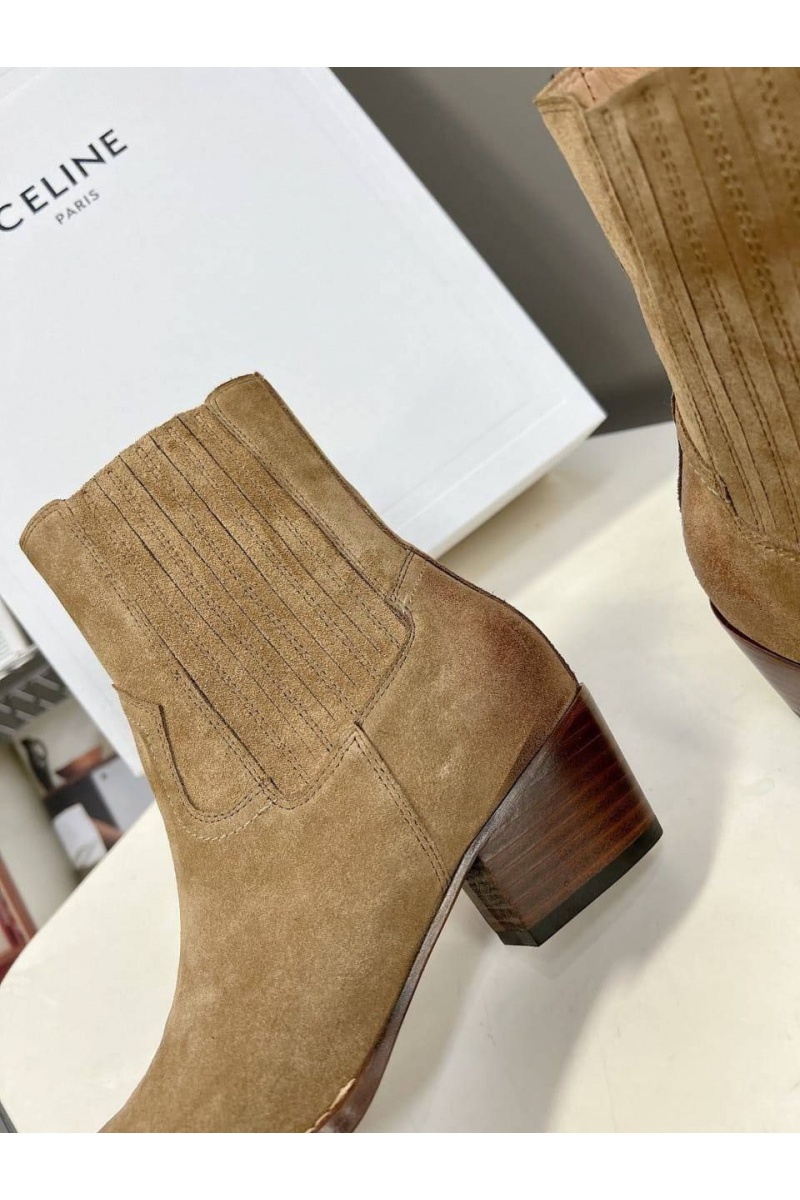 Celine Женские замшевые сапоги Premium - Brown
