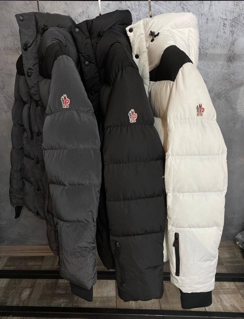 Moncler Утеплённая тёмно-серая куртка Grenoble