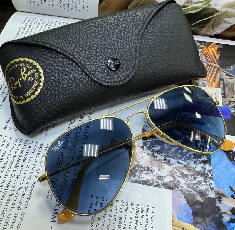 Ray-Ban Солнцезащитные очки Aviator Large Metal - Blue