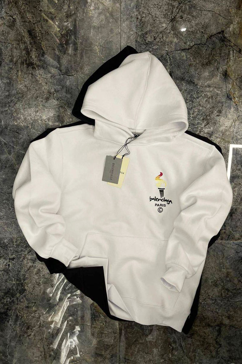 Balenciaga Оверсайз худи Paris Olympics Flame embroidered-logo