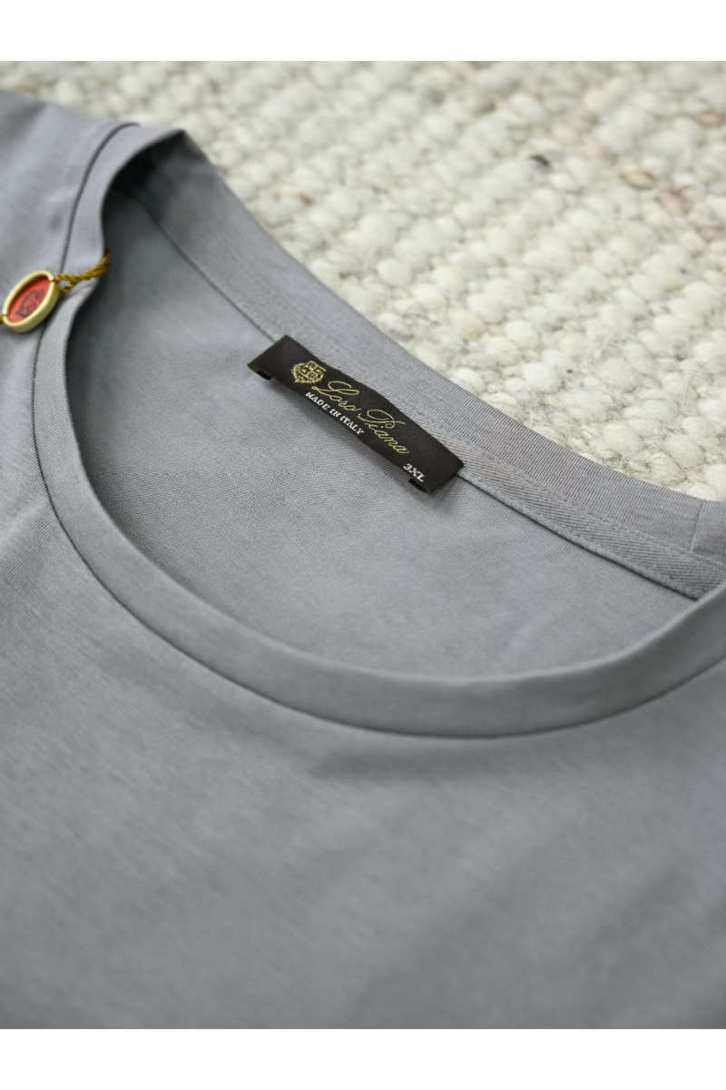 Loro Piana Мужская серая футболка premium