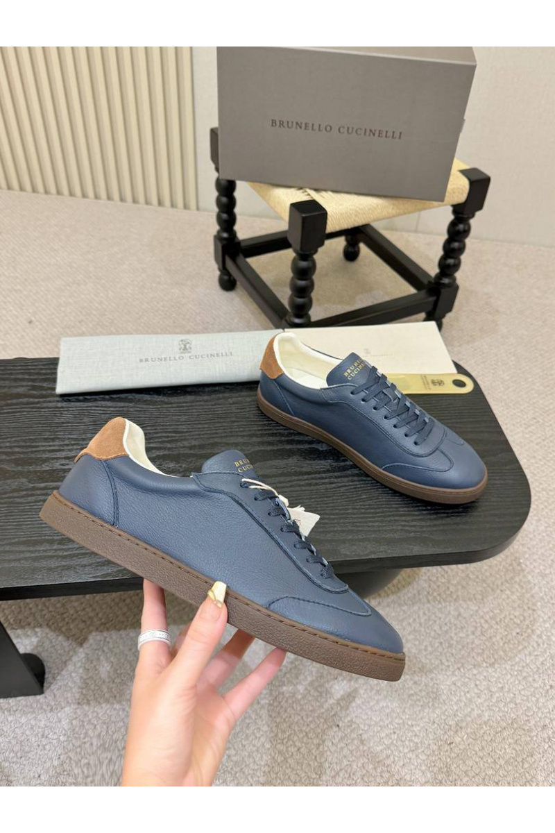 Brunеllо Сuсinеlli Кожаные кроссовки low-top - Blue