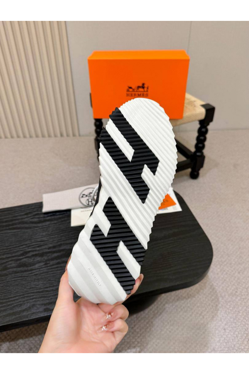 Hermes Текстильные кроссовки lift slip-on
