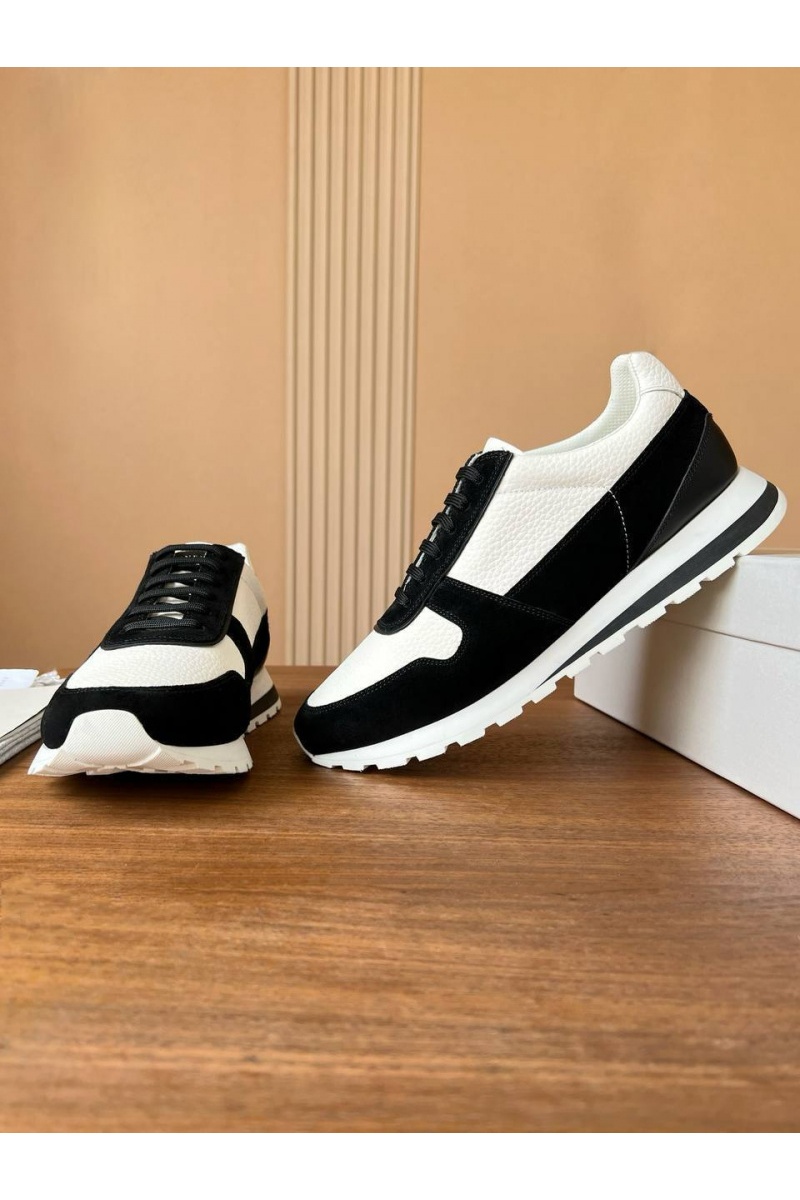Brunеllо Сuсinеlli Комбинированные кроссовки Premium - White / Black