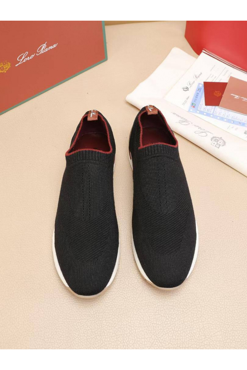 Loro Piana Мужские текстильные кроссовки Lp Flexy Active - Navy