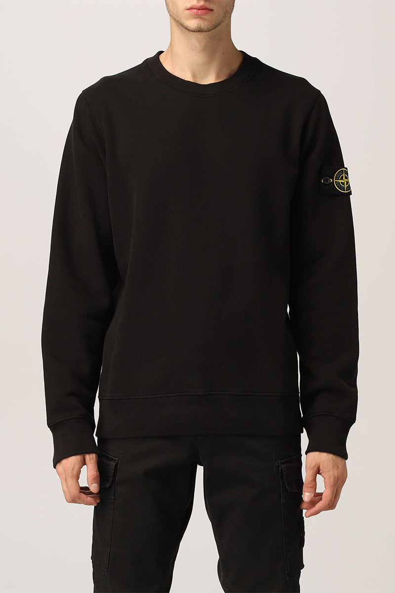 Stone Island Свитшот чёрного цвета compass-patch