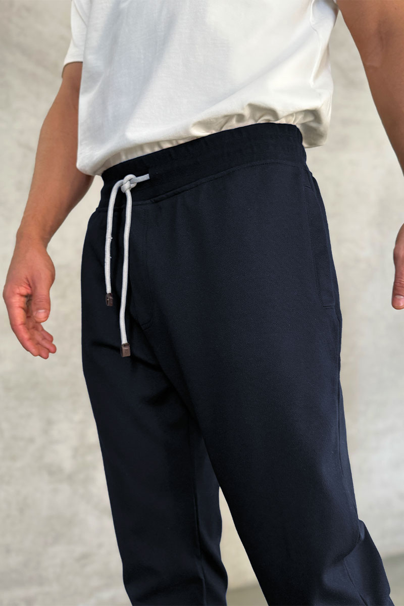 Brunеllо Сuсinеlli Спортивные штаны logo-embroidered - Navy 