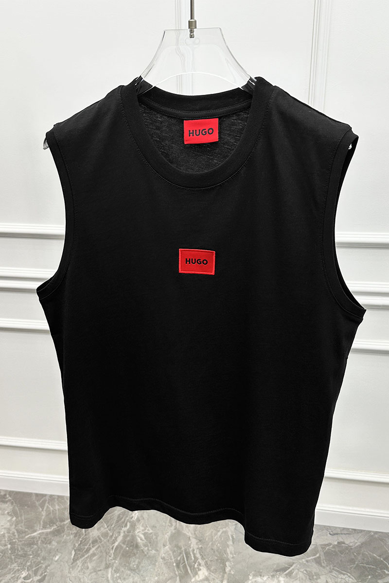 Hugо Воss Чёрная майка Dankto classic badge